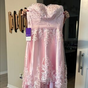 JJs House Pink Floral Lace Kids Dress